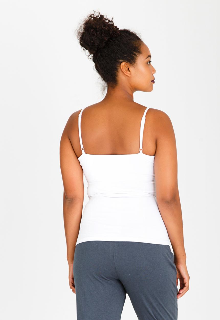 Cherry Melon - Basic Cross Over Feeding Cami White