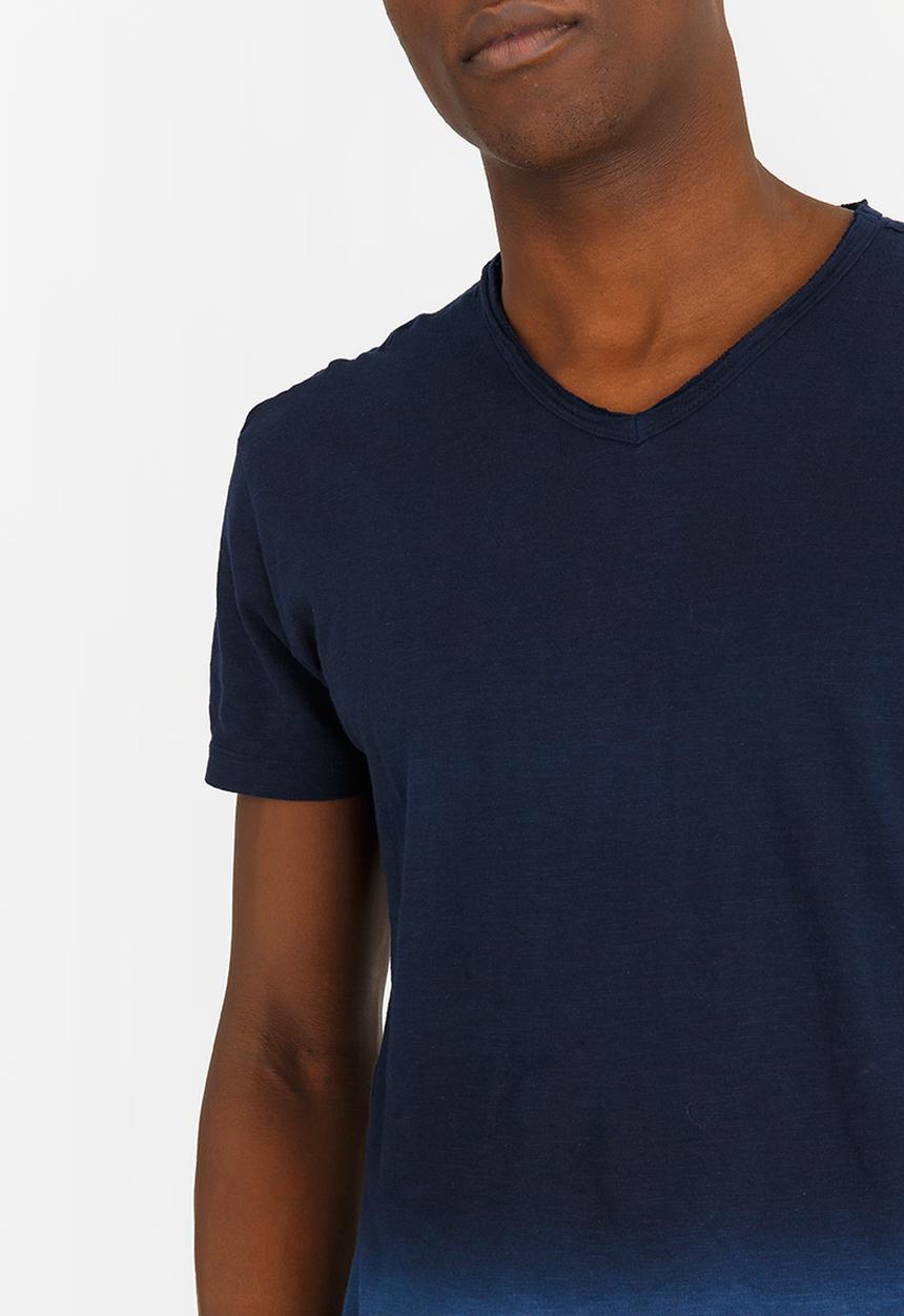 STYLE REPUBLIC - Dylan Dip Dye Tee Dark Blue