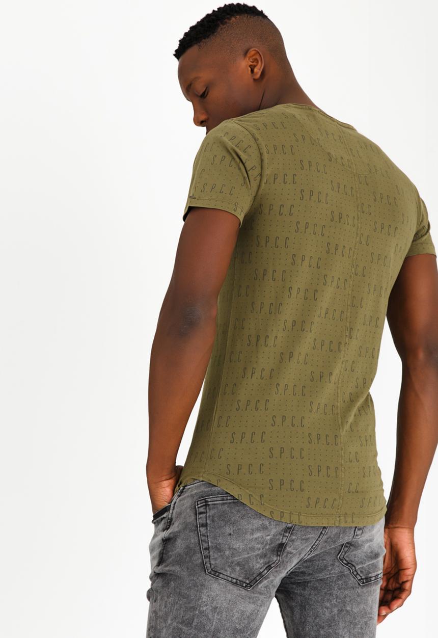 S.P.C.C - SPCC Rotary Print Crew Tee Khaki Green