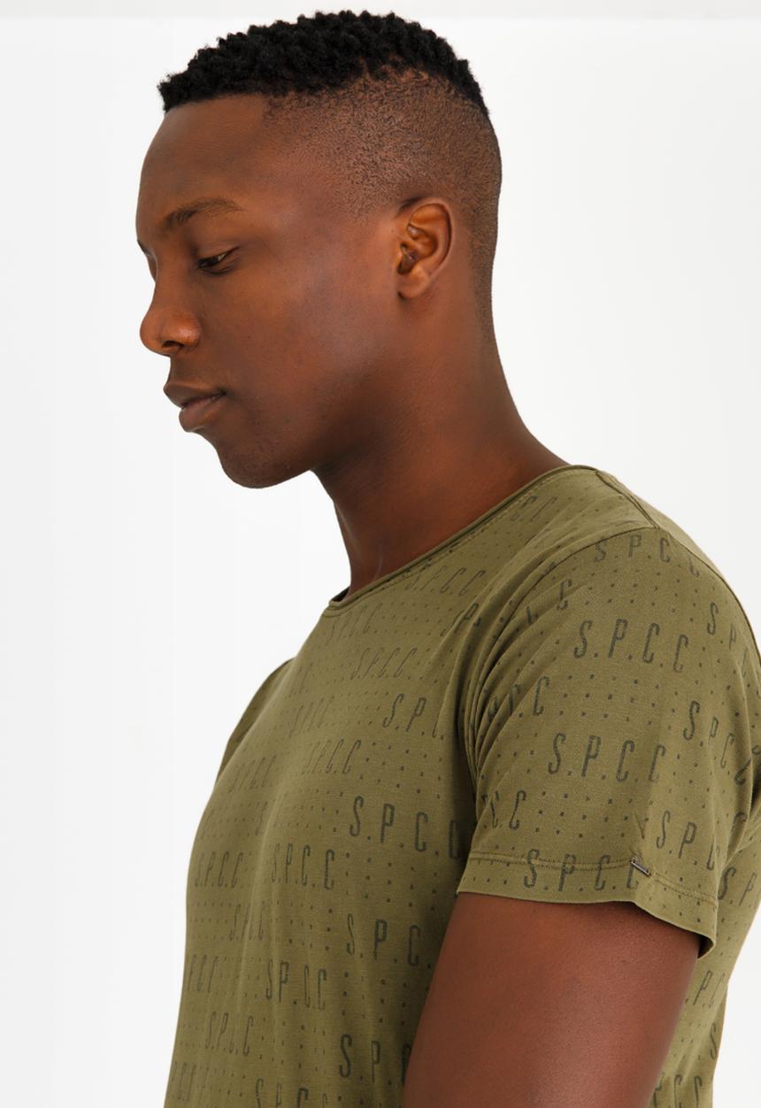 S.P.C.C - SPCC Rotary Print Crew Tee Khaki Green