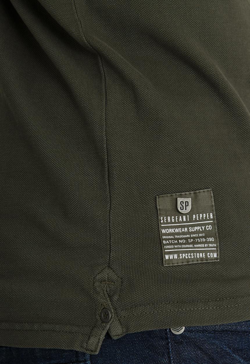 S.P.C.C - Pique Overdyed Golfer Khaki Green