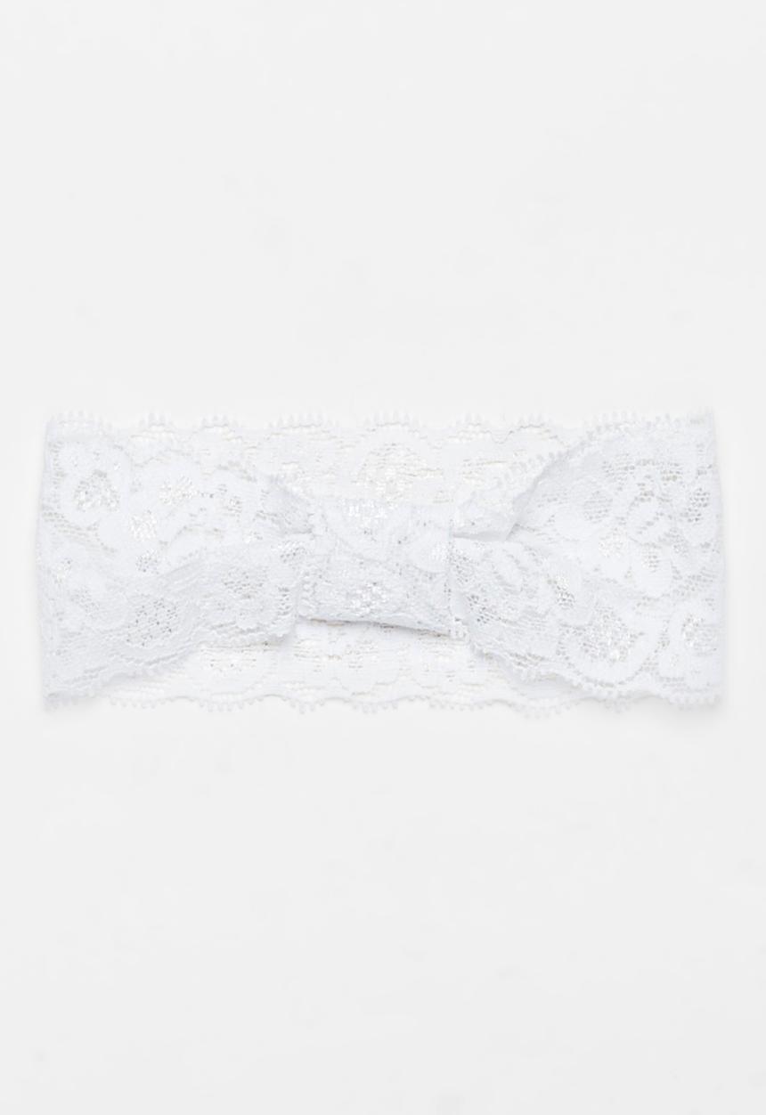 Jewels and Lace - Lace Headband White