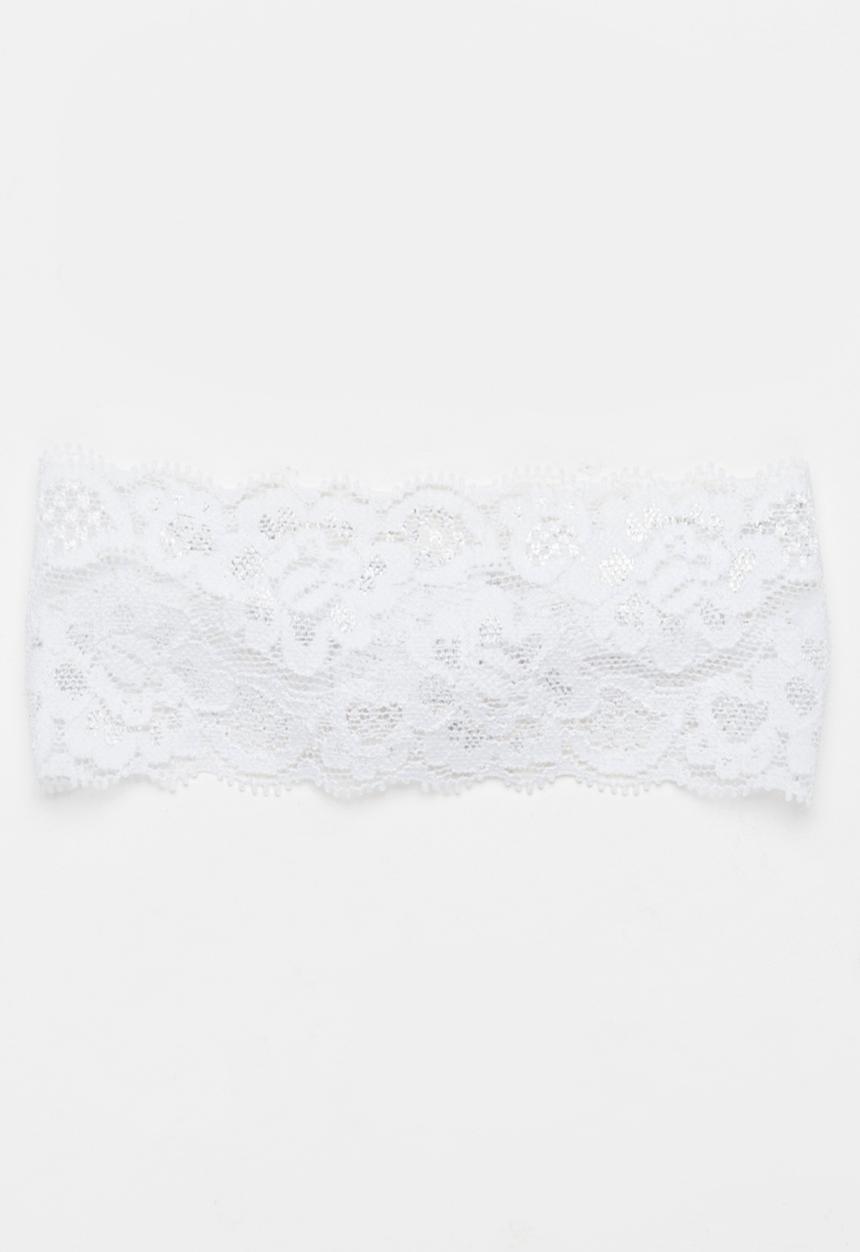 Jewels and Lace - Lace Headband White