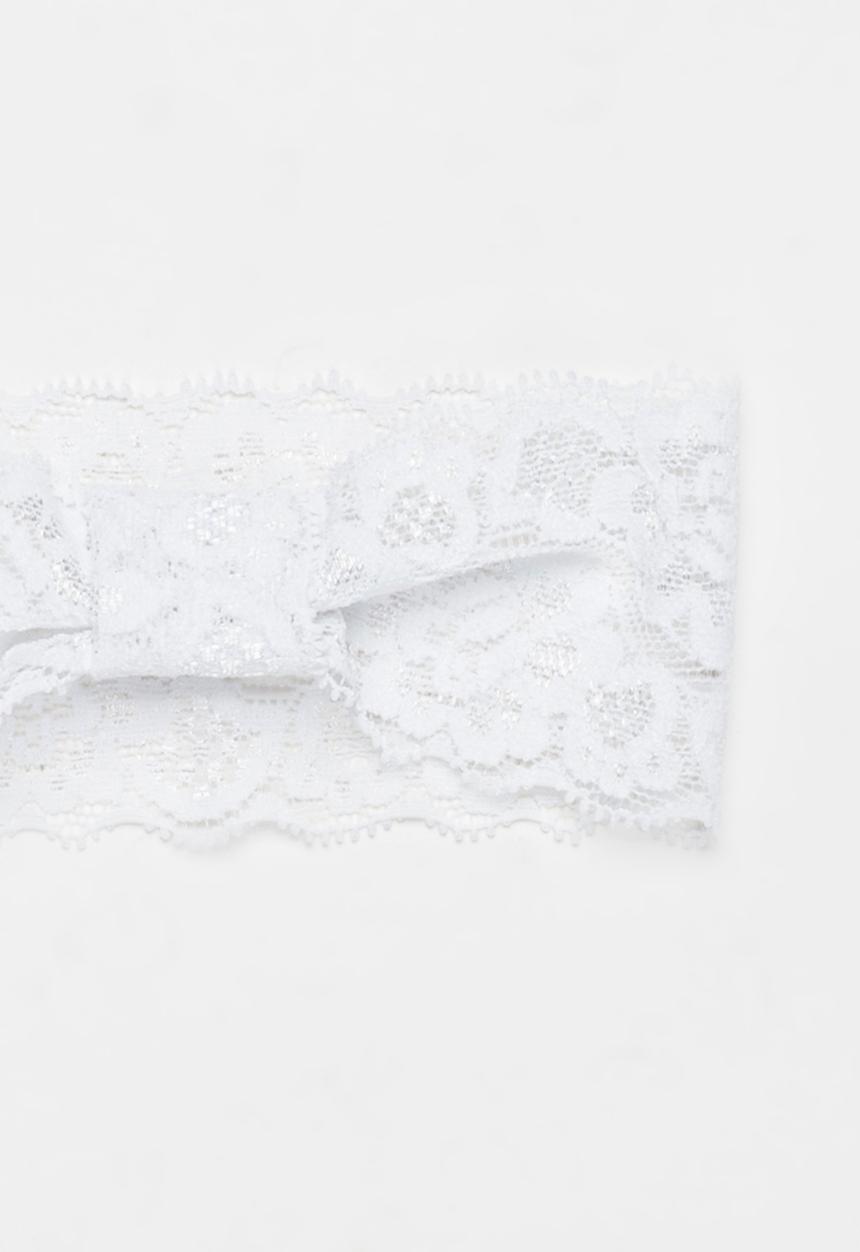 Jewels and Lace - Lace Headband White