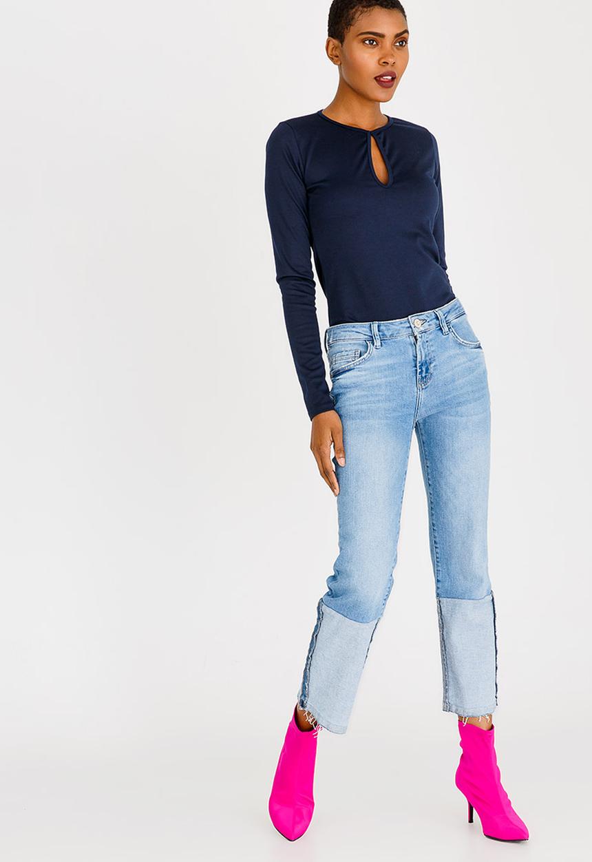 c(inch) - Keyhole Bodysuit Navy