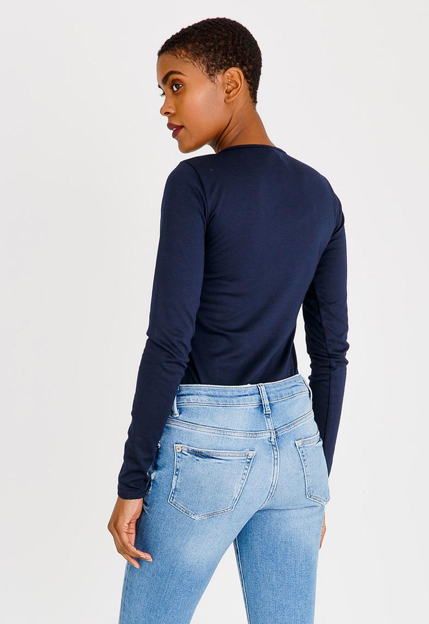 c(inch) - Keyhole Bodysuit Navy