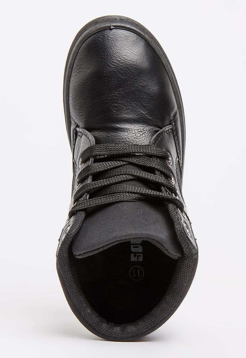 SOVIET - Leith Hi Cut Sneaker Mono Black