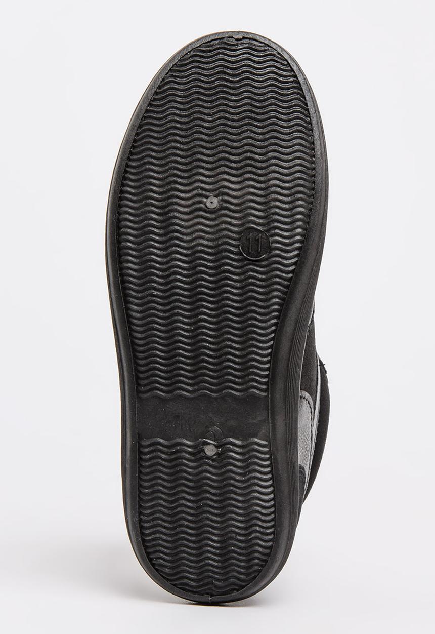 SOVIET - Leith Hi Cut Sneaker Mono Black