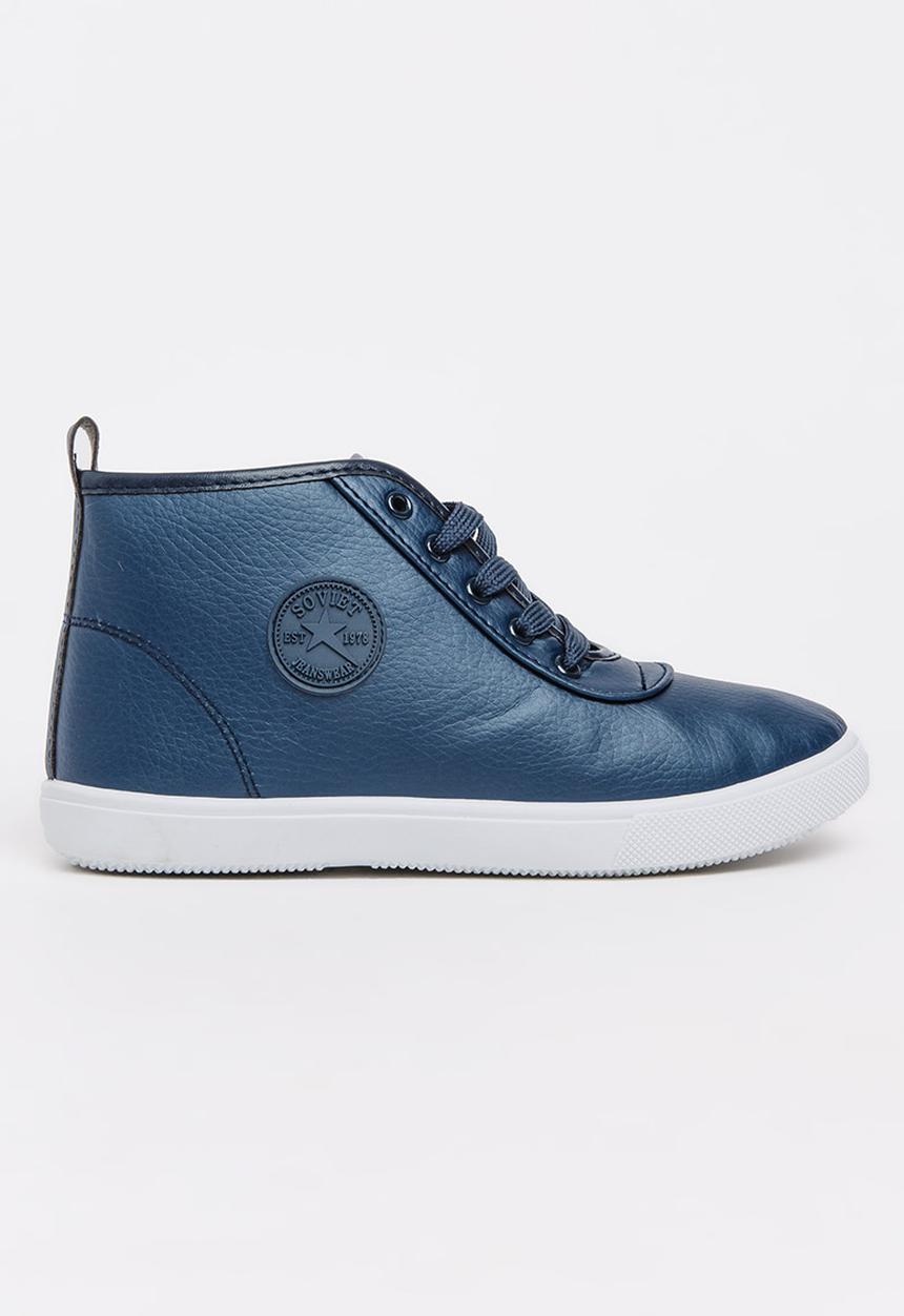 SOVIET - Callista Hi Cut Sneaker Navy