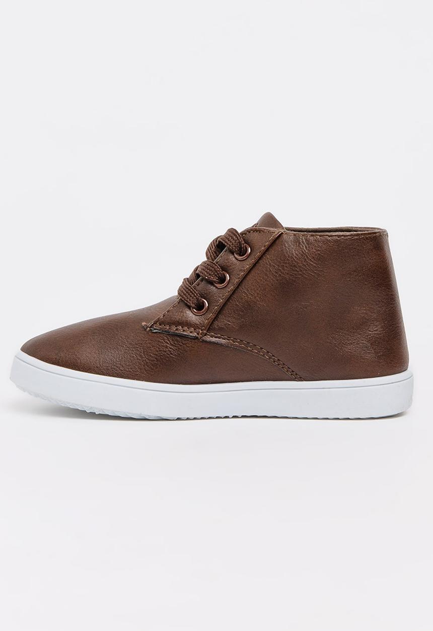 SOVIET - Buffon Hi Cut Sneaker Brown