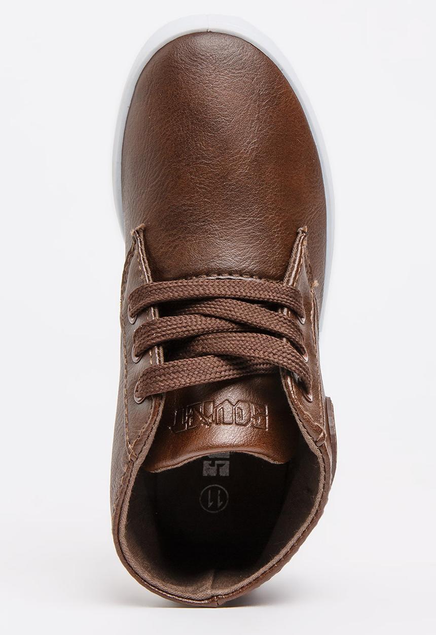 SOVIET - Buffon Hi Cut Sneaker Brown