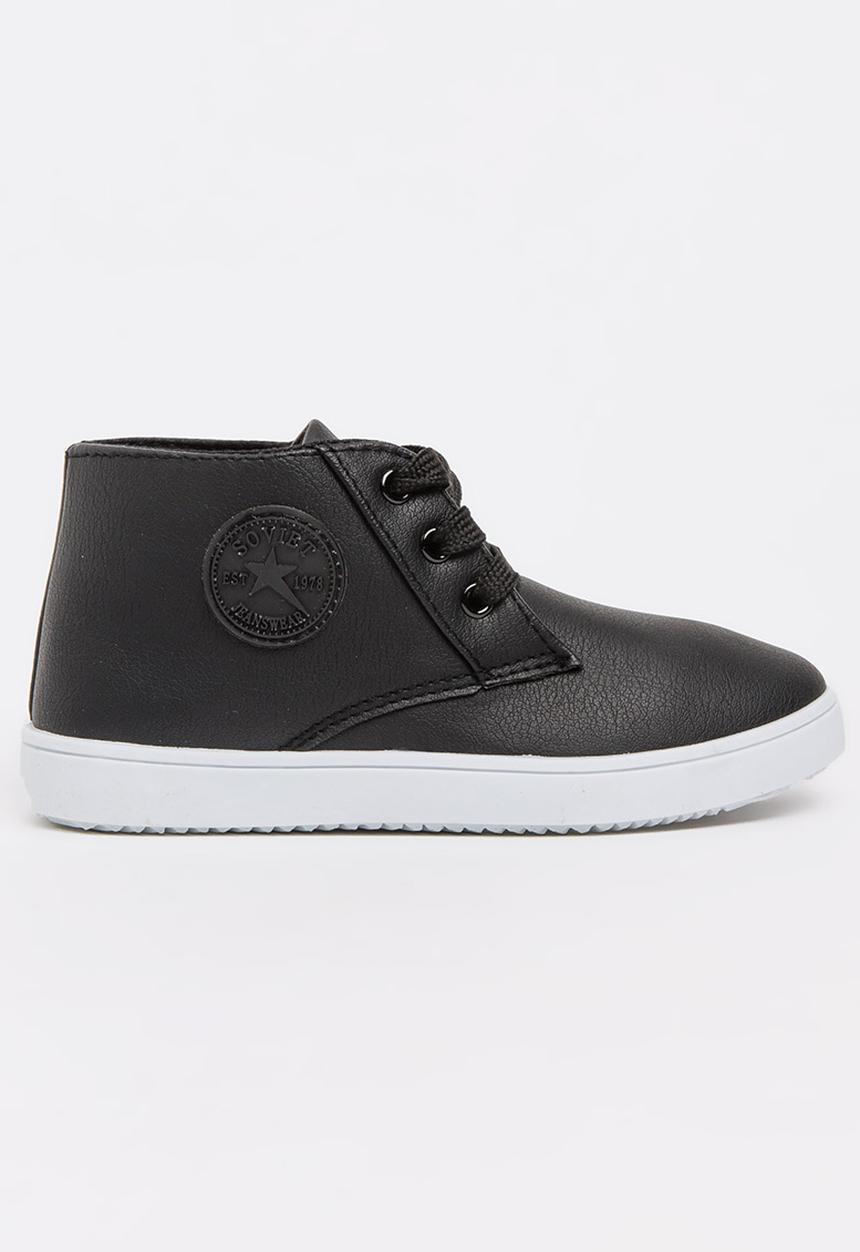 SOVIET - Buffon Hi Cut Sneaker Black