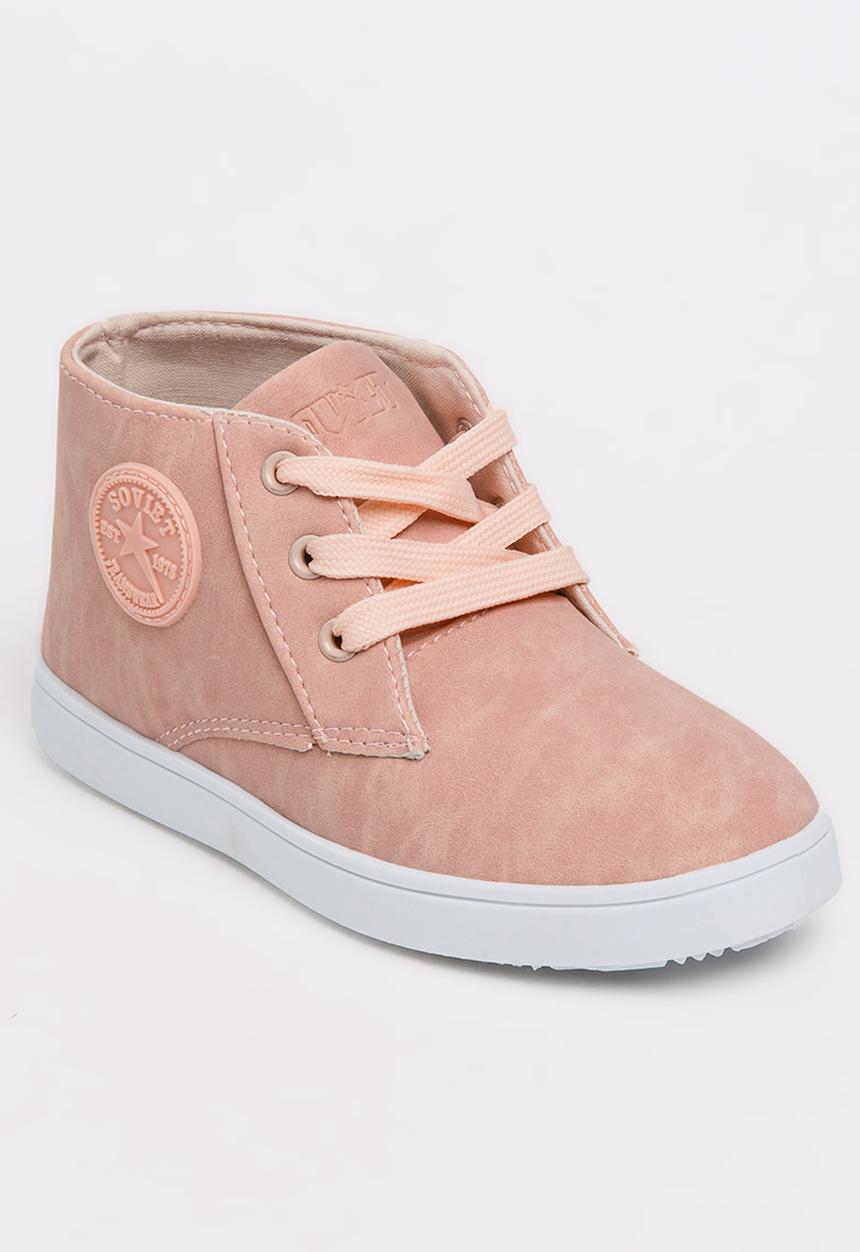 SOVIET - Buffon Hi Cut Sneaker Pale Pink