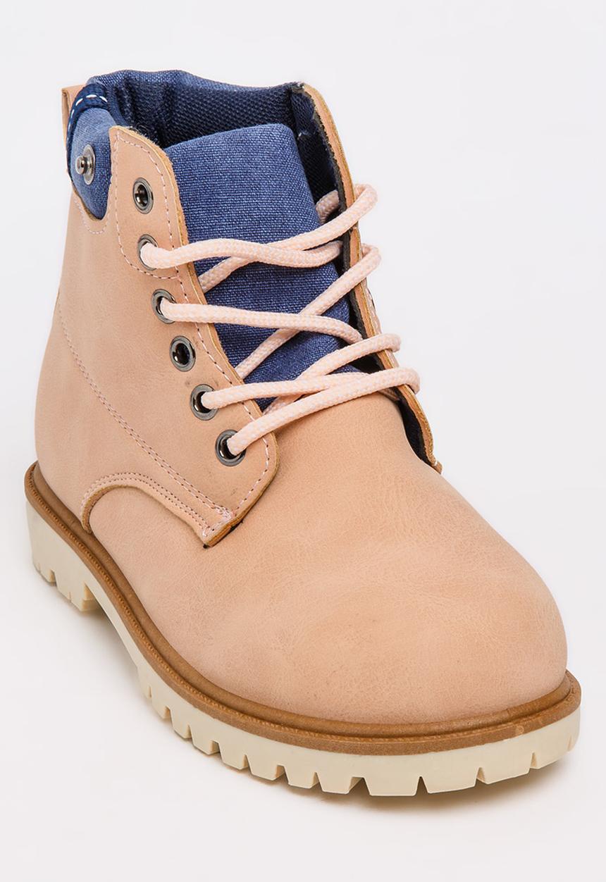 Jumbo - Lace Up Boot Mid Pink