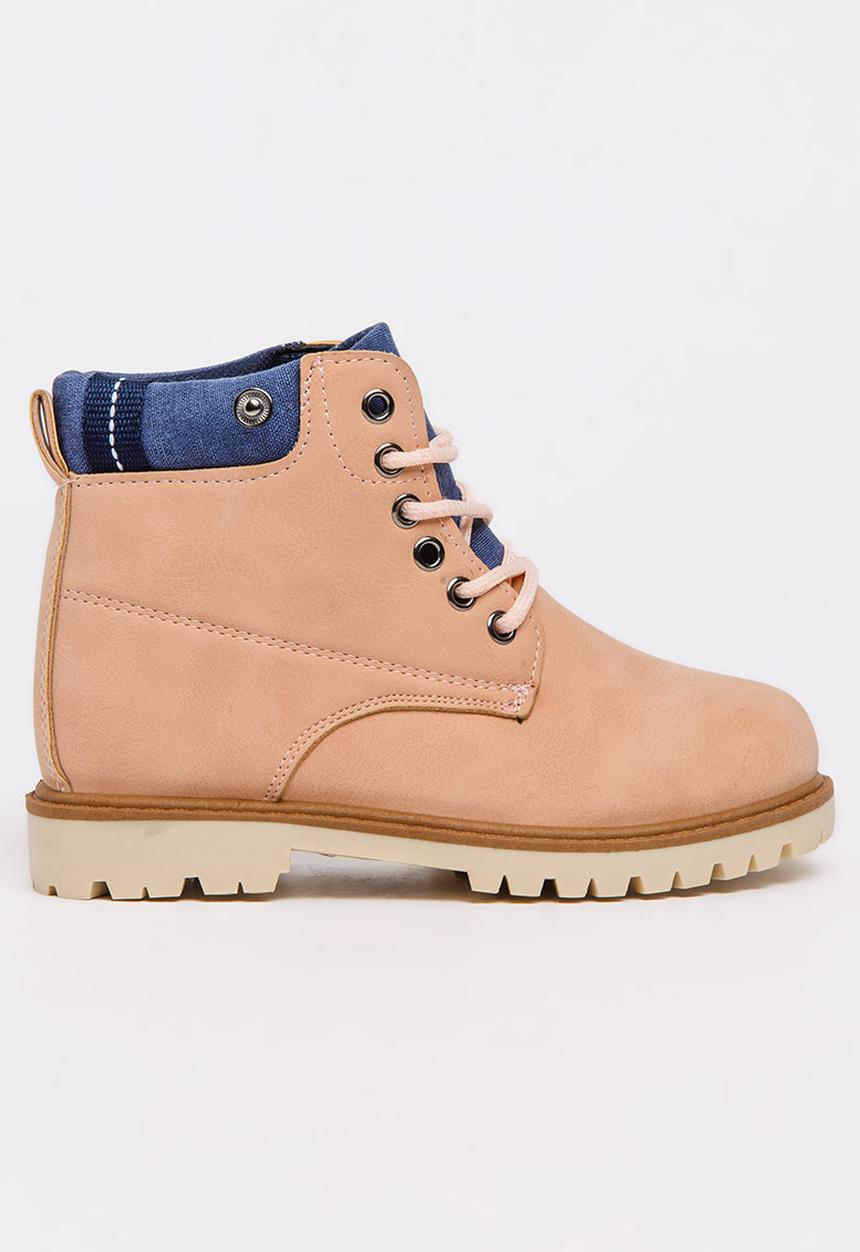 Jumbo - Lace Up Boot Mid Pink
