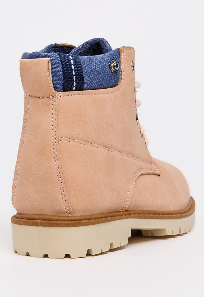 Jumbo - Lace Up Boot Mid Pink