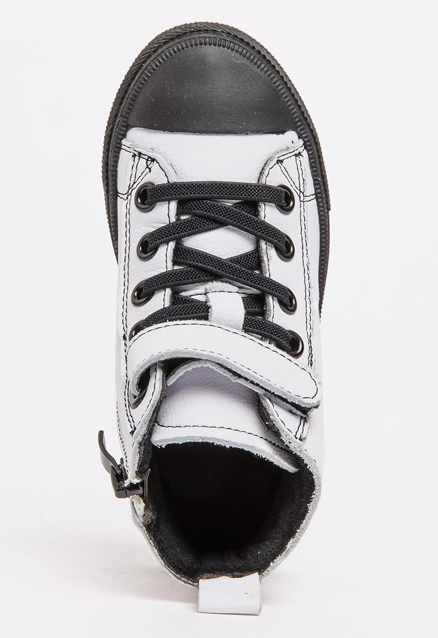 Pop Candy - Boys Hi Top Sneaker White