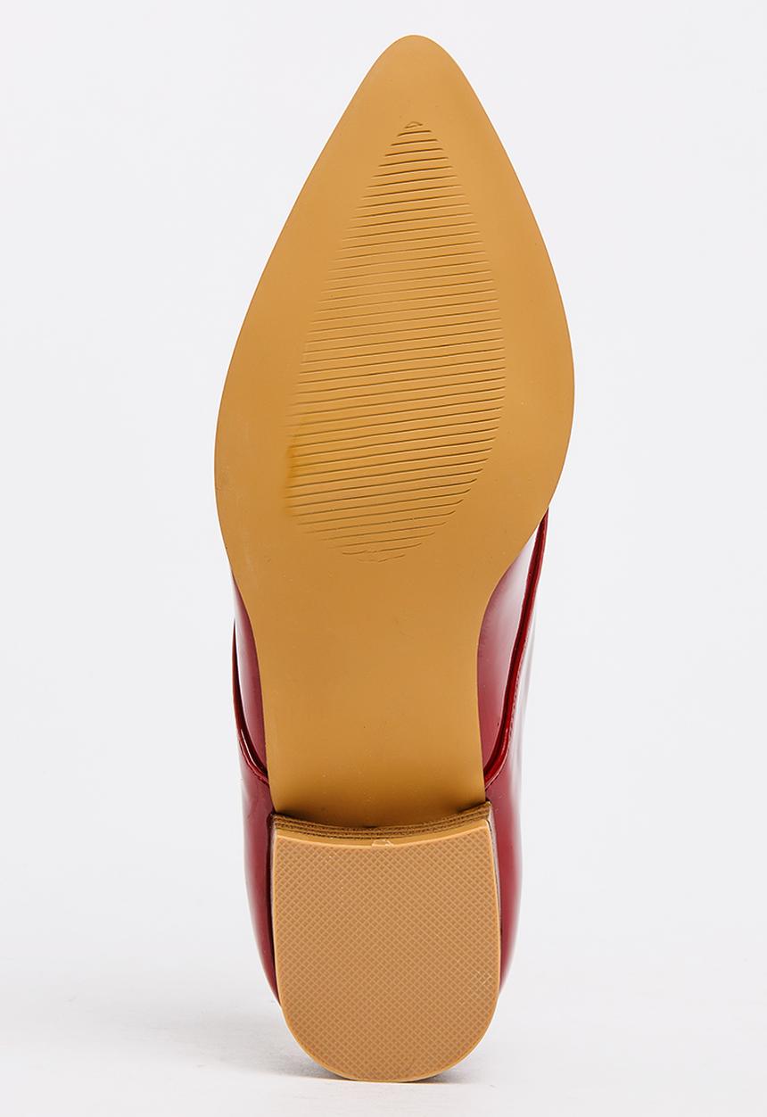 Jada - Patent Lace-ups Dark Red