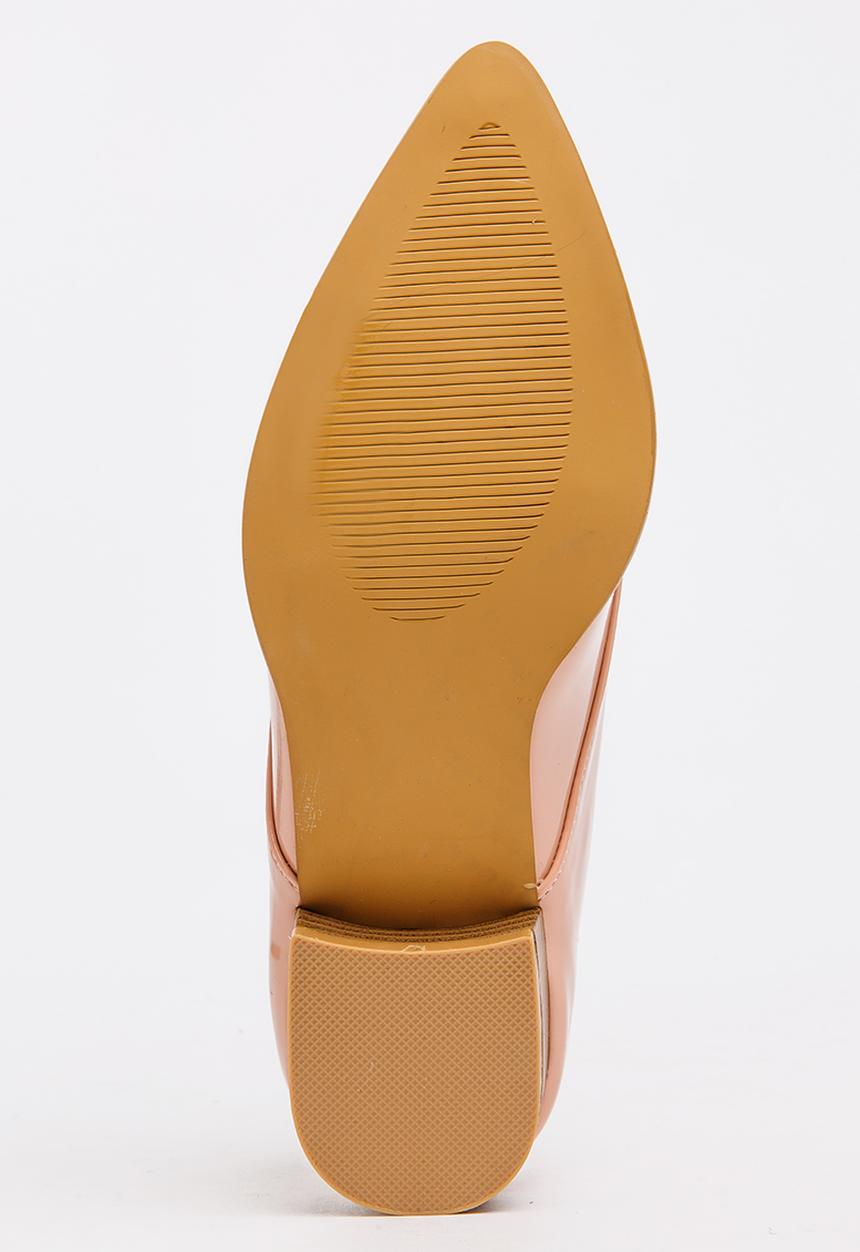 Jada - Patent Lace-ups Pale Pink