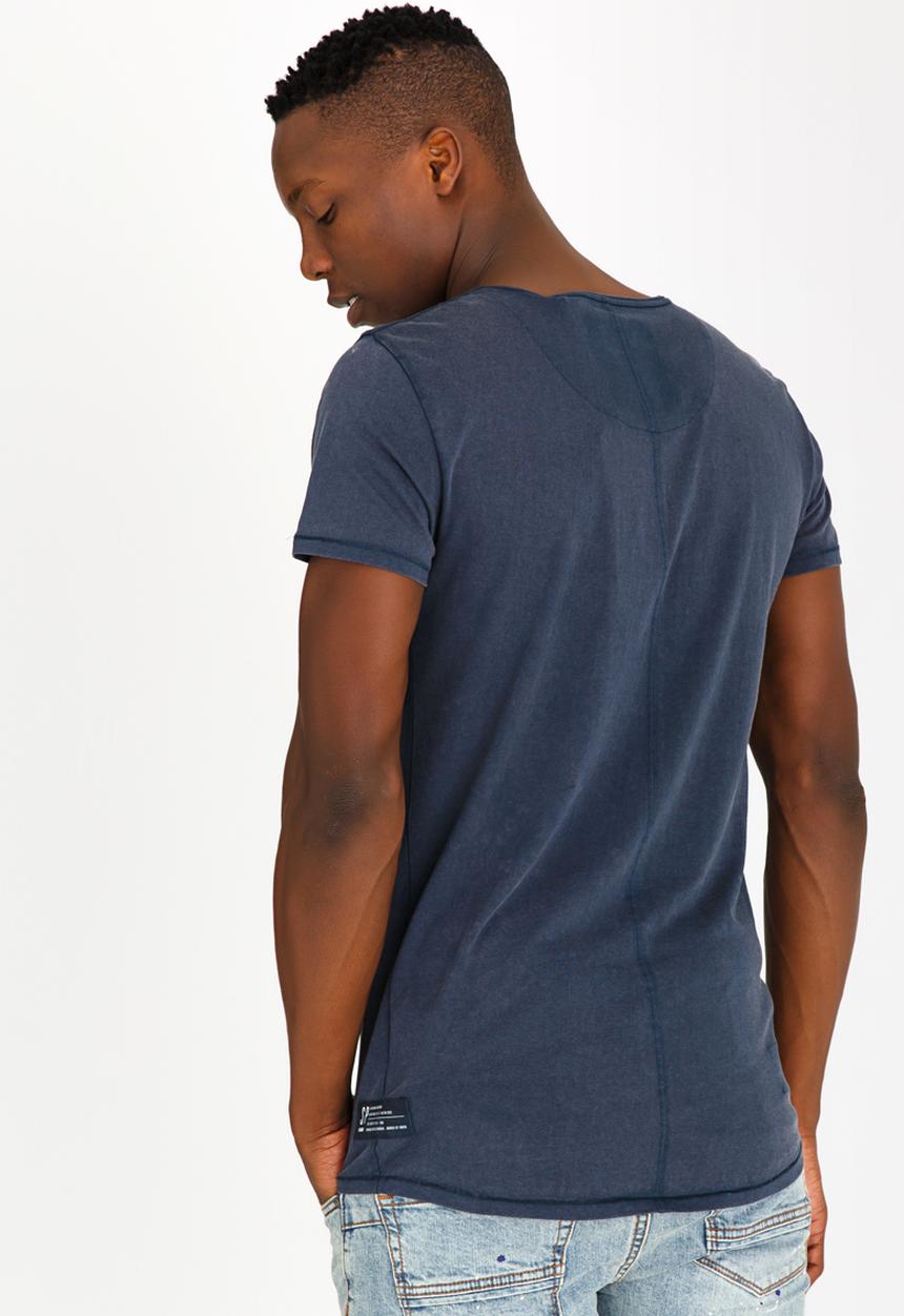 S.P.C.C - Denim Division Curved Hem Tee Navy