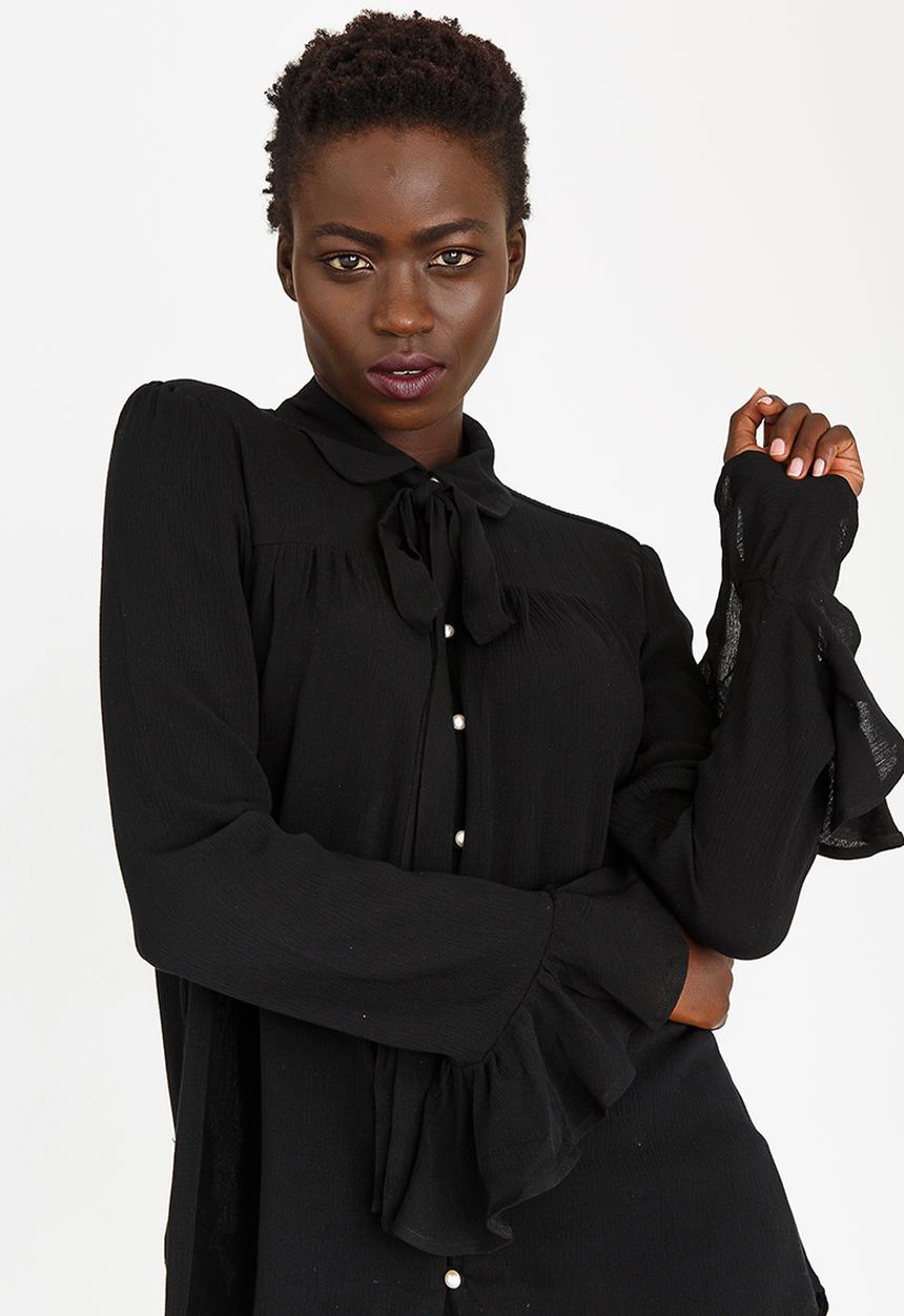 edit - Kittybow Blouse Black