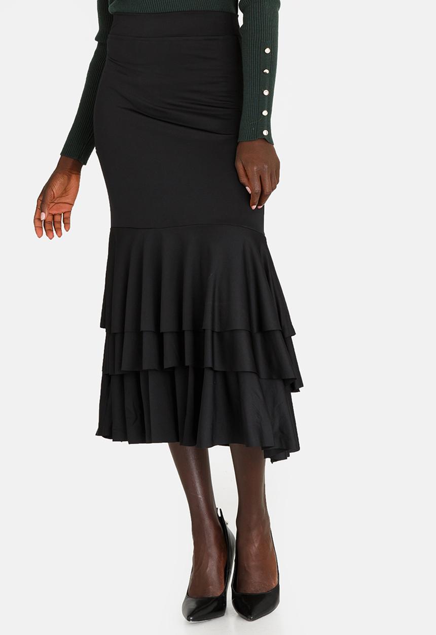 edit - Flamenco Ruffle Skirt Black
