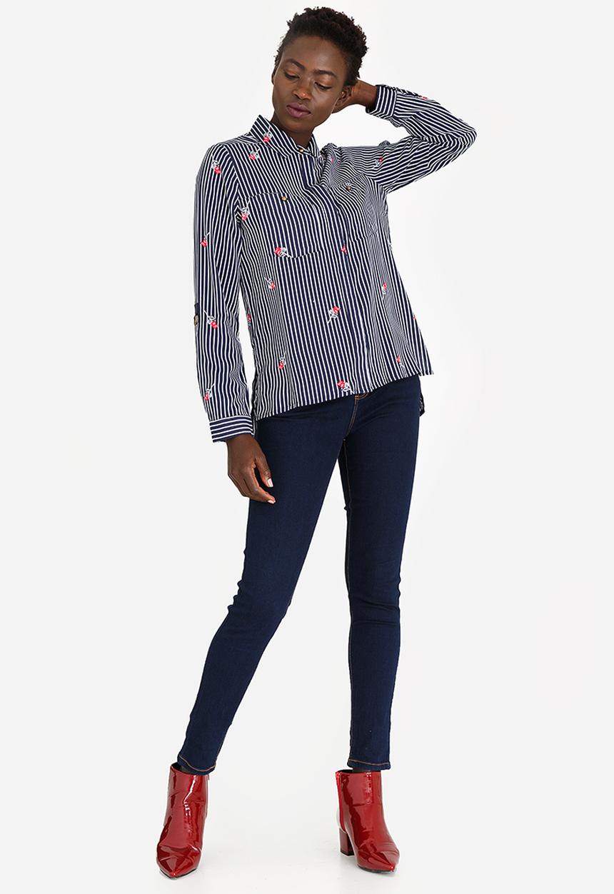 edit - Roll Up Sleeve Shirt Floral