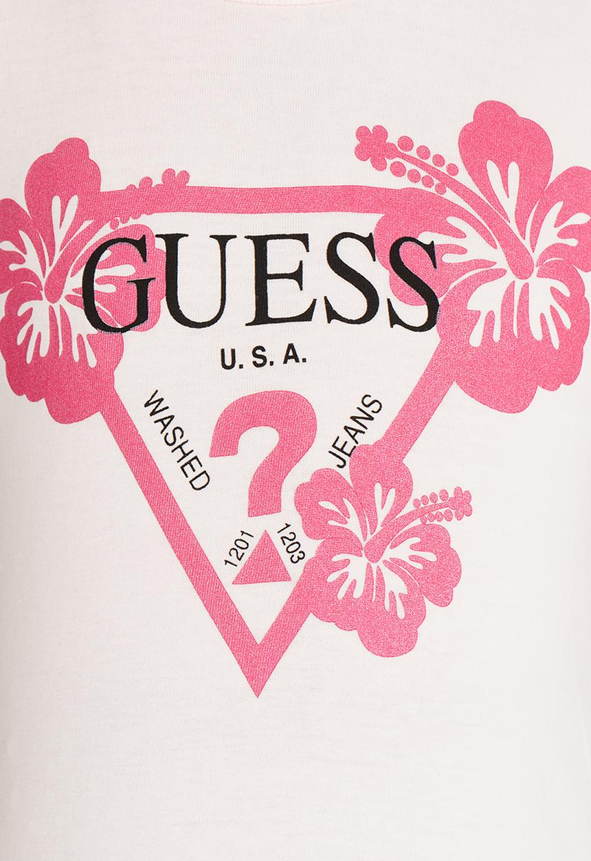 GUESS - Tri 3 Flower Pale Pink Tee