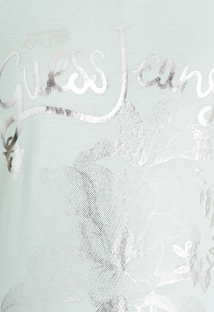 GUESS - Guess Jeans Flower Tee Aqua