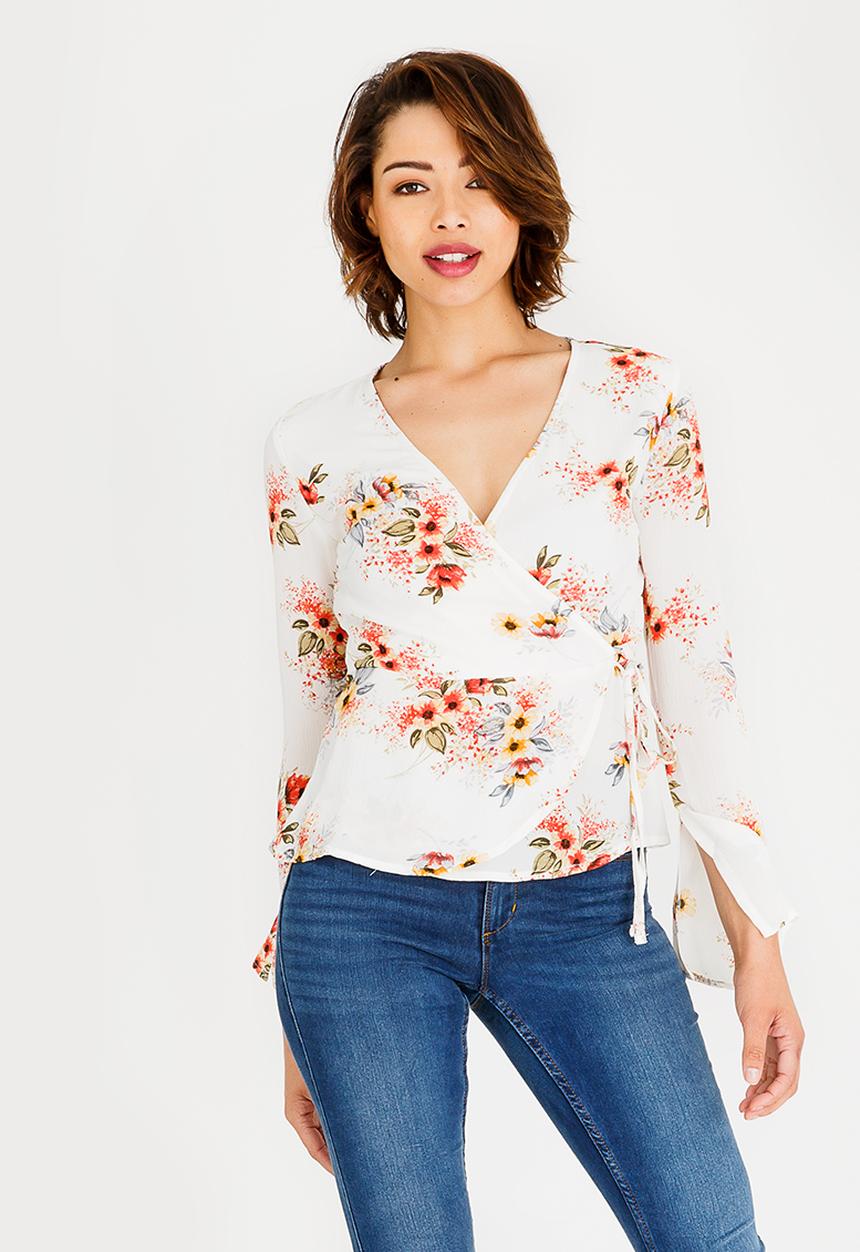 Revenge - Wrap Top White
