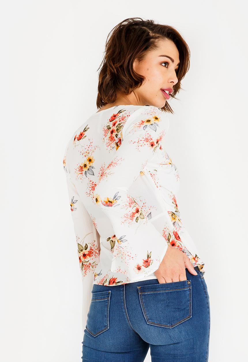 Revenge - Wrap Top White