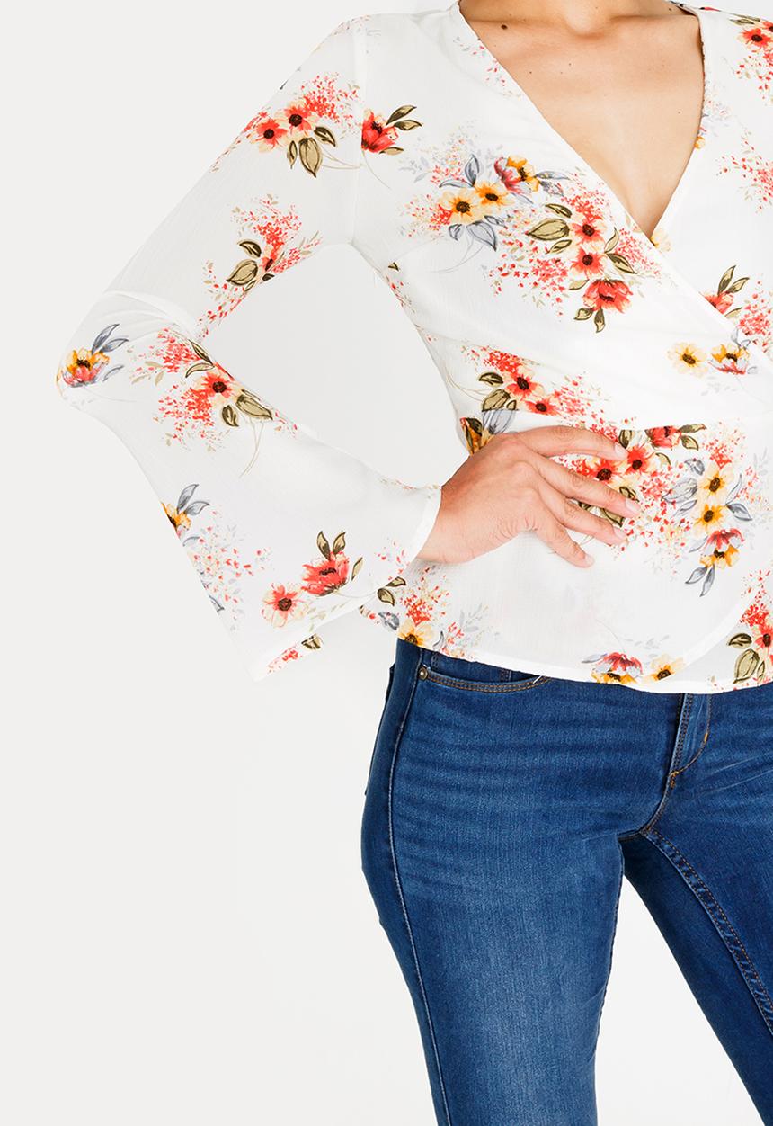 Revenge - Wrap Top White