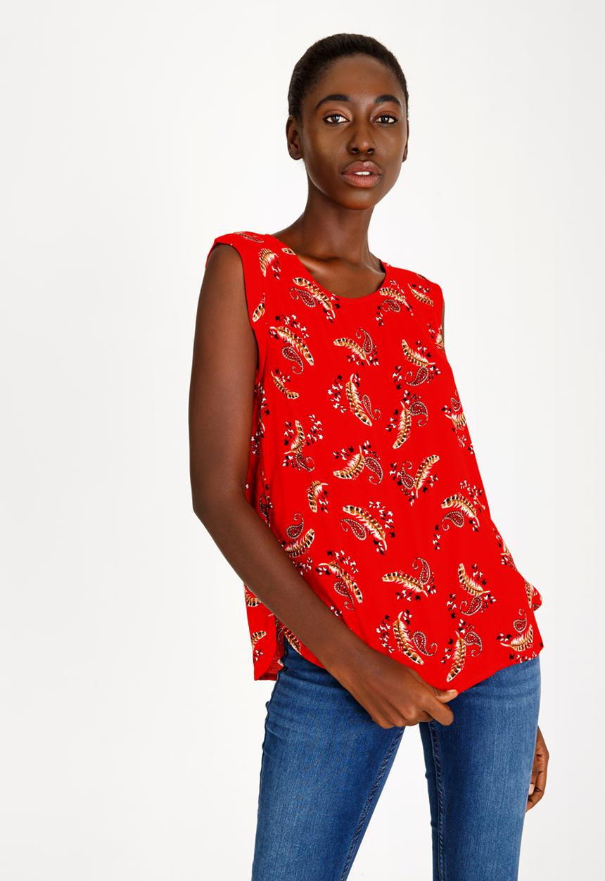 Revenge - Sleeveless Top Red
