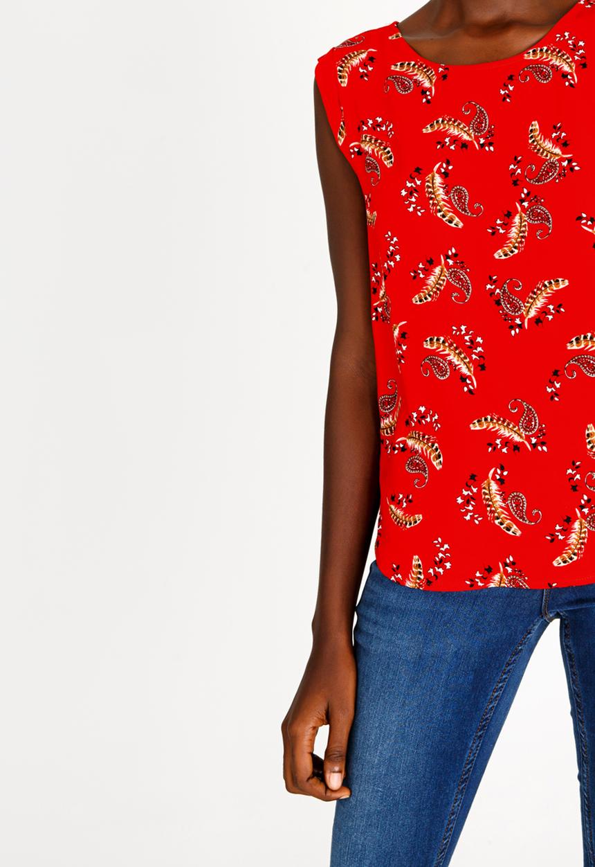 Revenge - Sleeveless Top Red