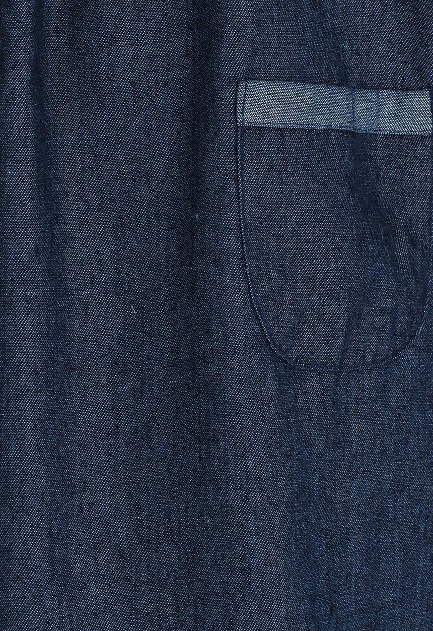 Twin Clothing - Cold Shoulder Chambrey Denim Dress Navy