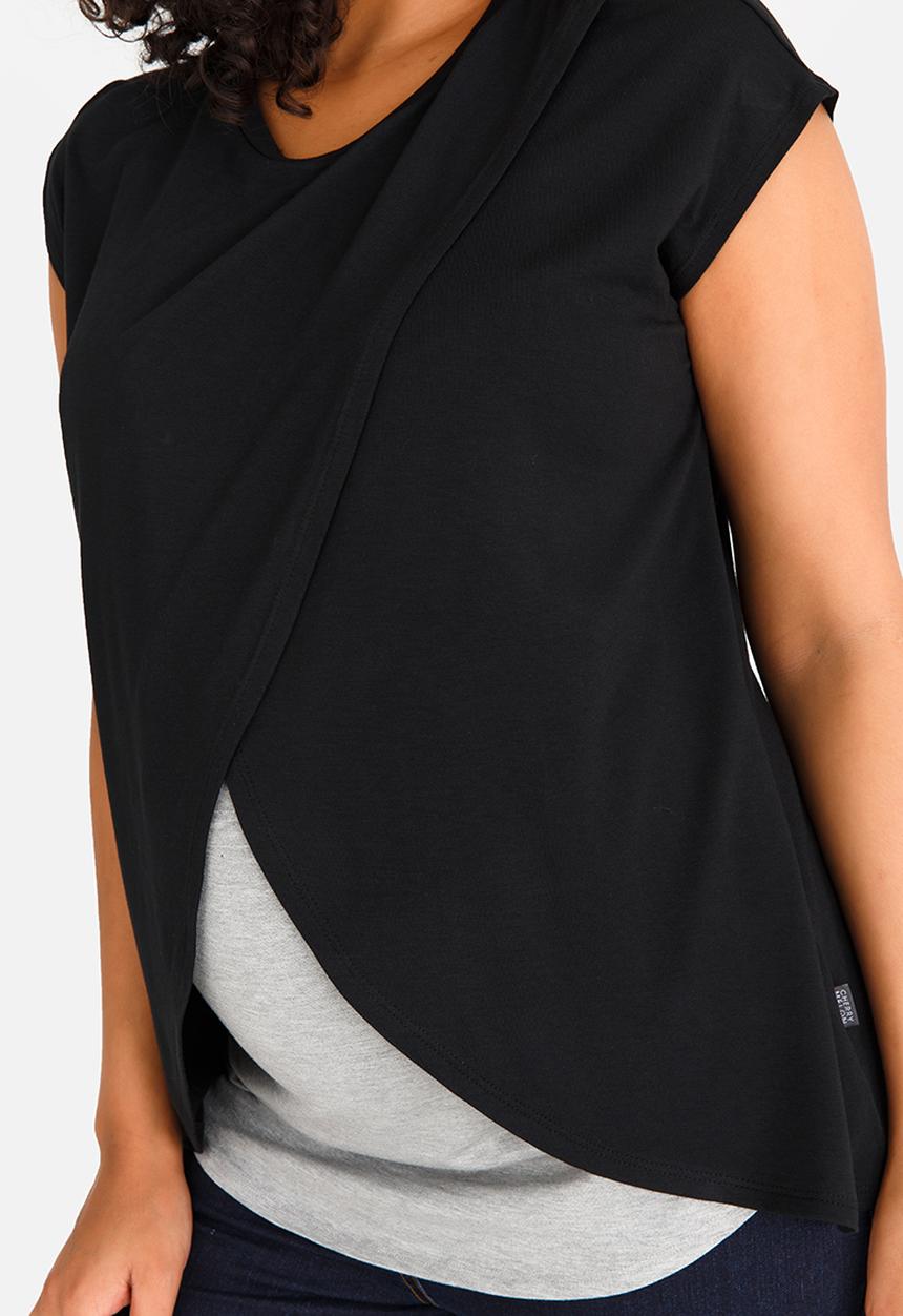 Cherry Melon - Basic Overlay Feeding Top Black