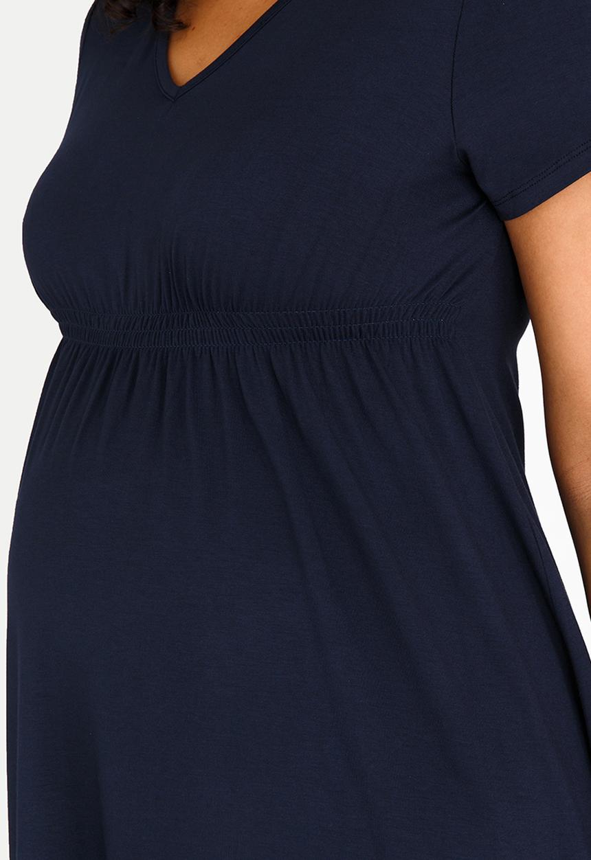 Cherry Melon - Basic Underbust Smock Top Navy