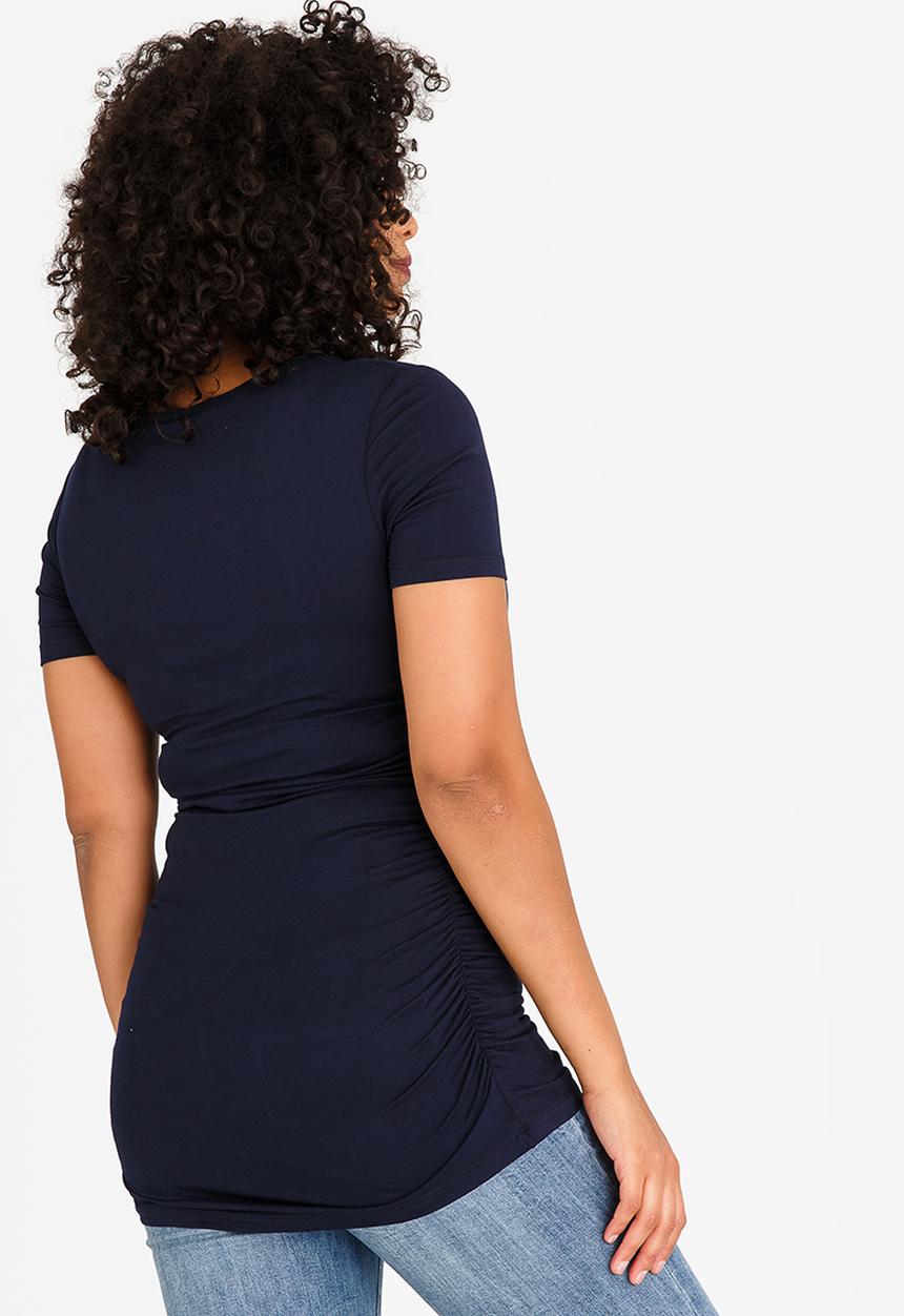 Cherry Melon - Basic Round Neck Tee Navy