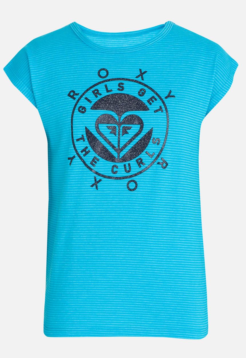 Roxy - Girls and Curls Tee 3 Mid Blue