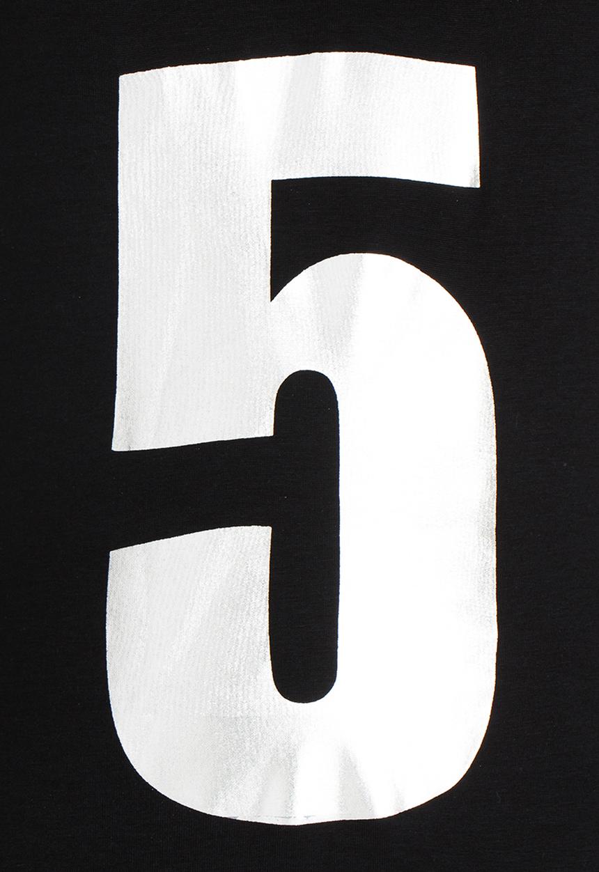 Twin Clothing - Hooded Print Dress Black