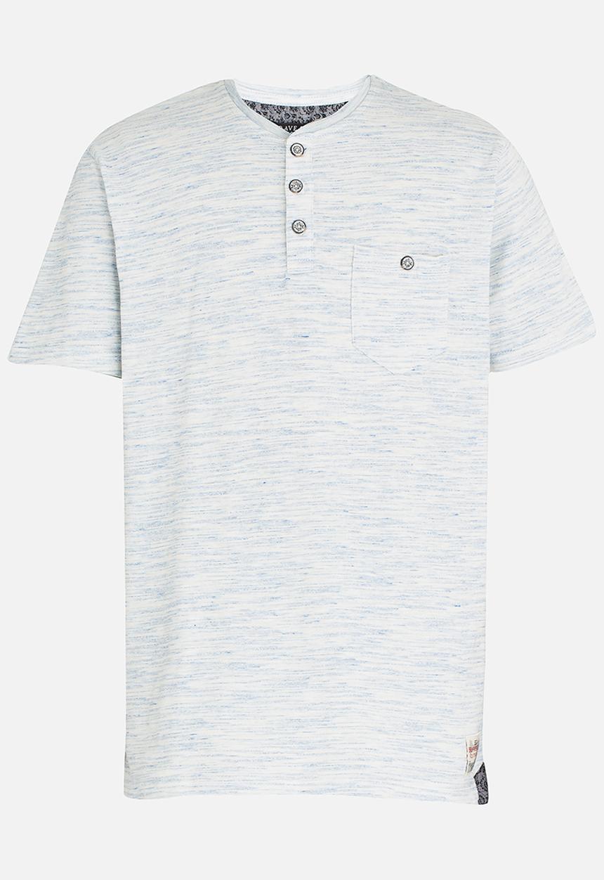Brave Soul - Yarn Dyed T-shirt Blue
