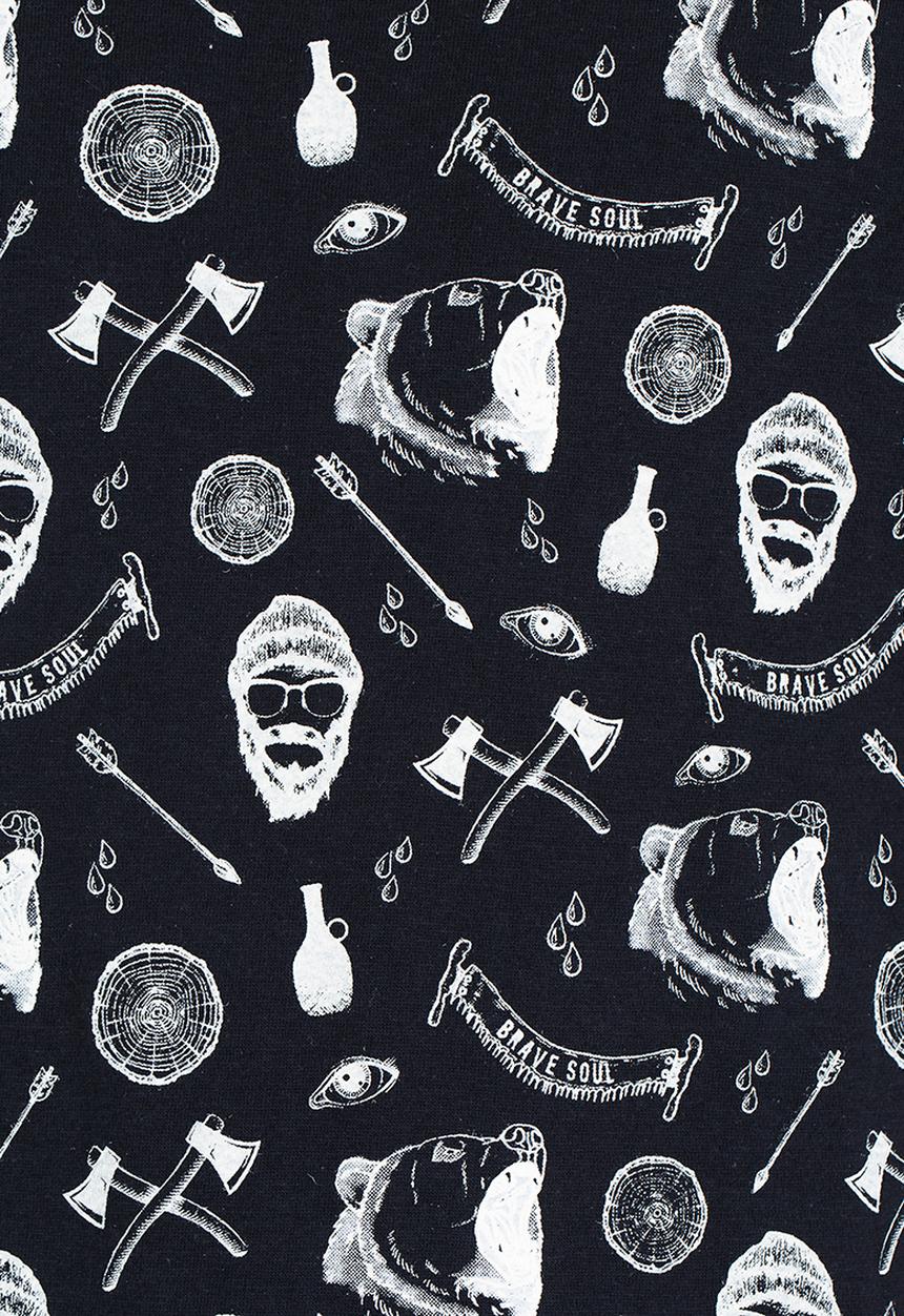 Brave Soul - Crew Neck T-shirt Navy
