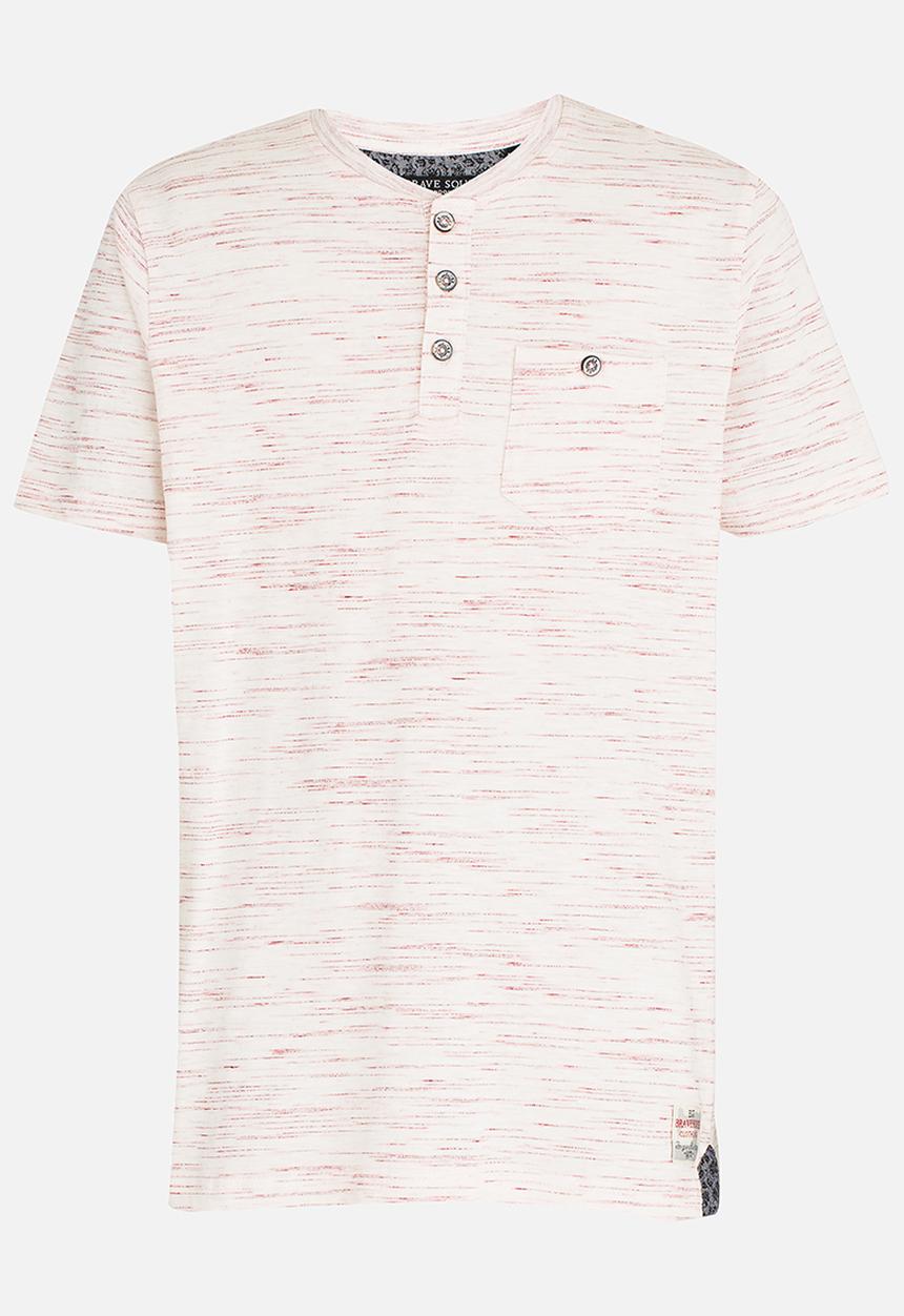Brave Soul - Yarn Dyed T-shirt Pale Pink