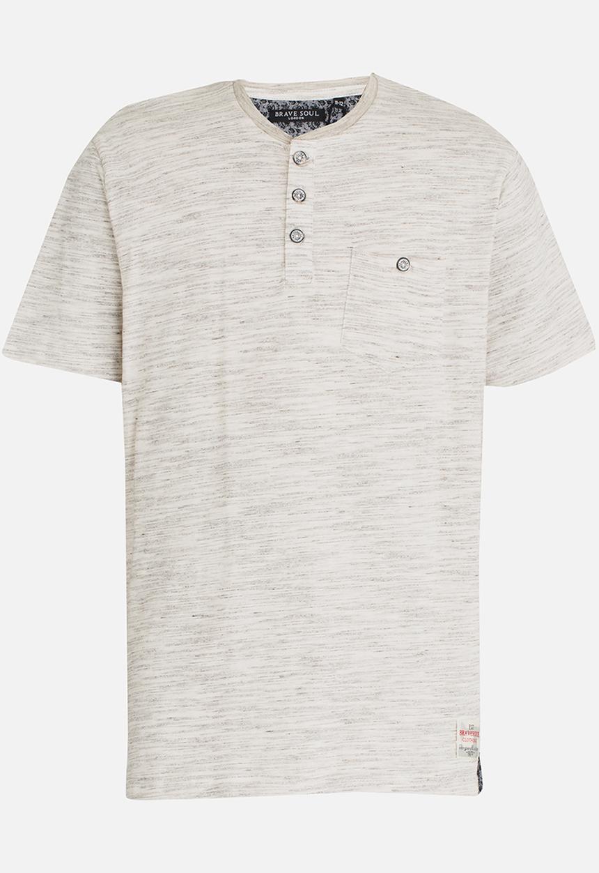 Brave Soul - Yarn Dyed T-shirt Grey
