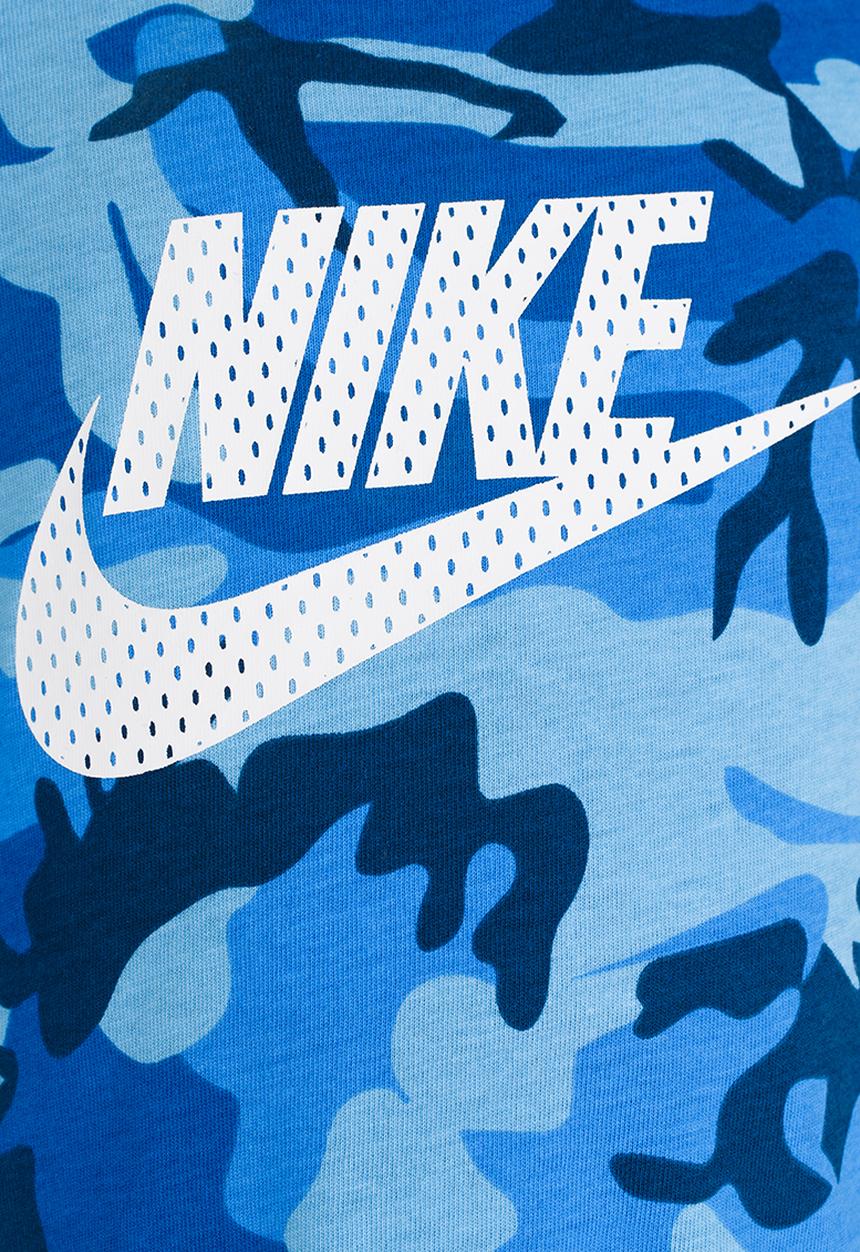 Nike - Nike Mesh Futura Camo Knit Tee Blue