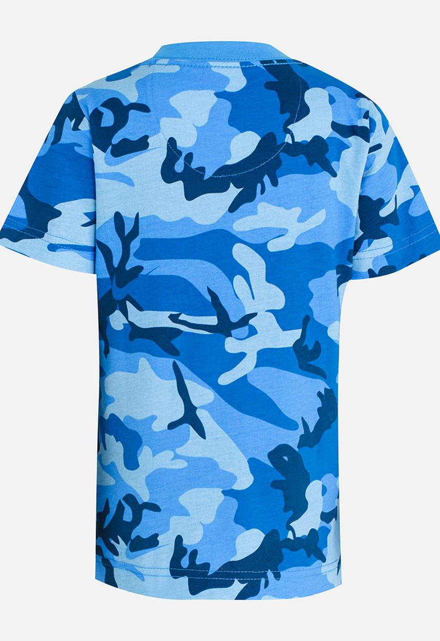 Nike - Nike Mesh Futura Camo Knit Tee Blue