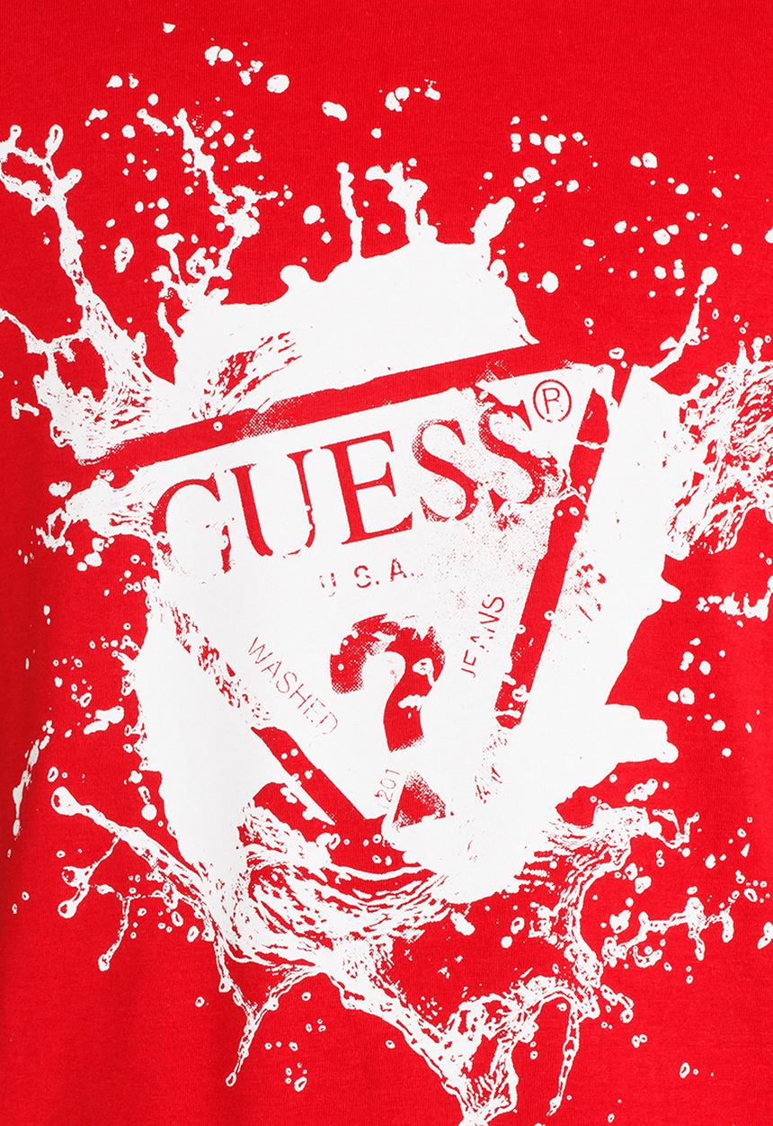 GUESS - Splatter Tee Red