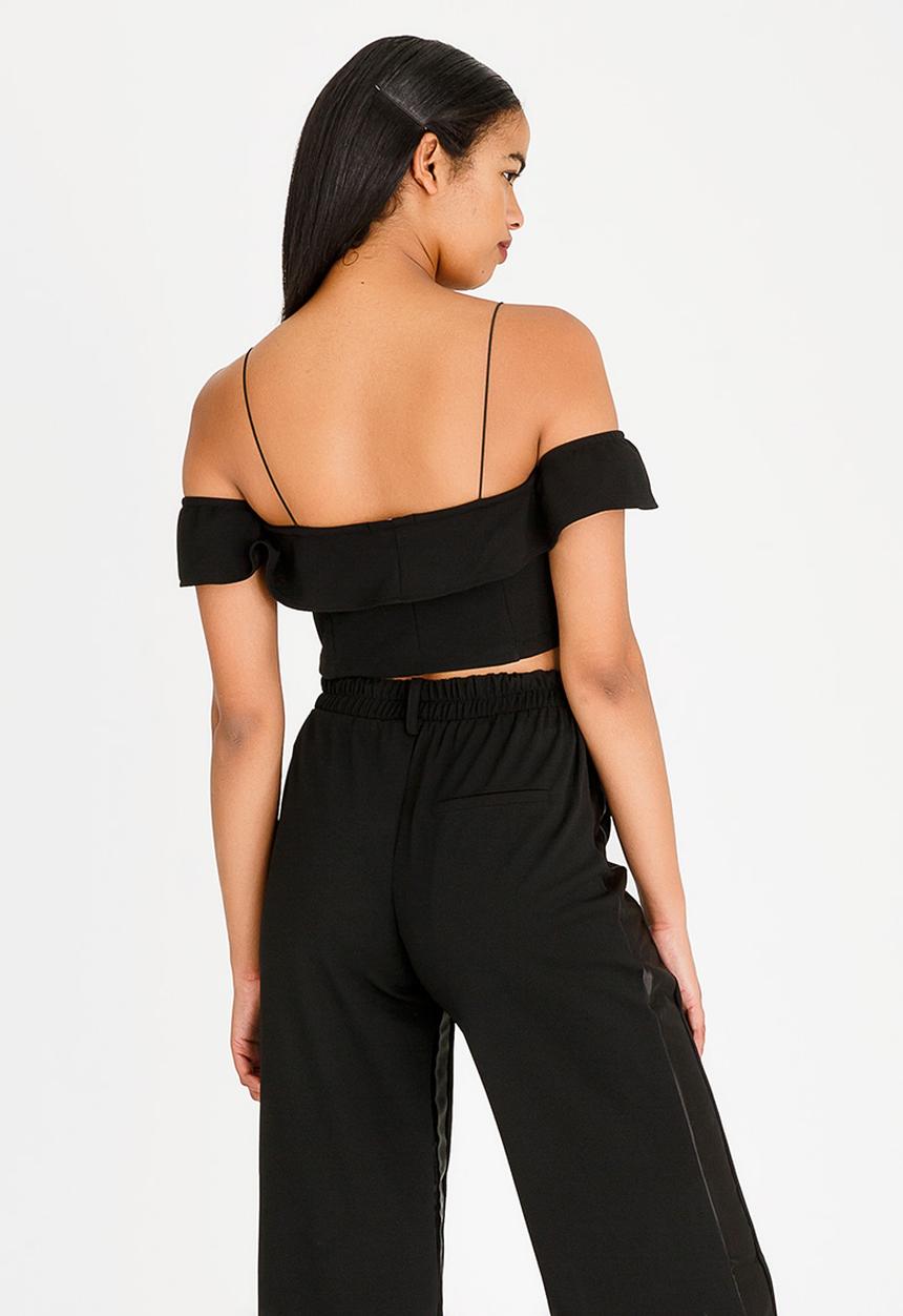 SISSY BOY - Sugar Crop Top Black