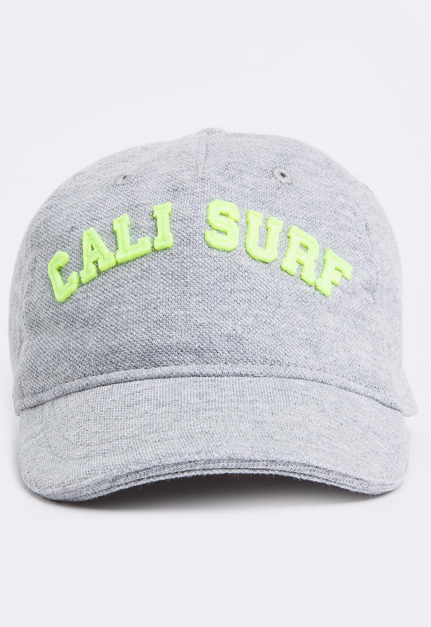 MINOTI - Baseball Pique Cap with Applique Slogan Grey