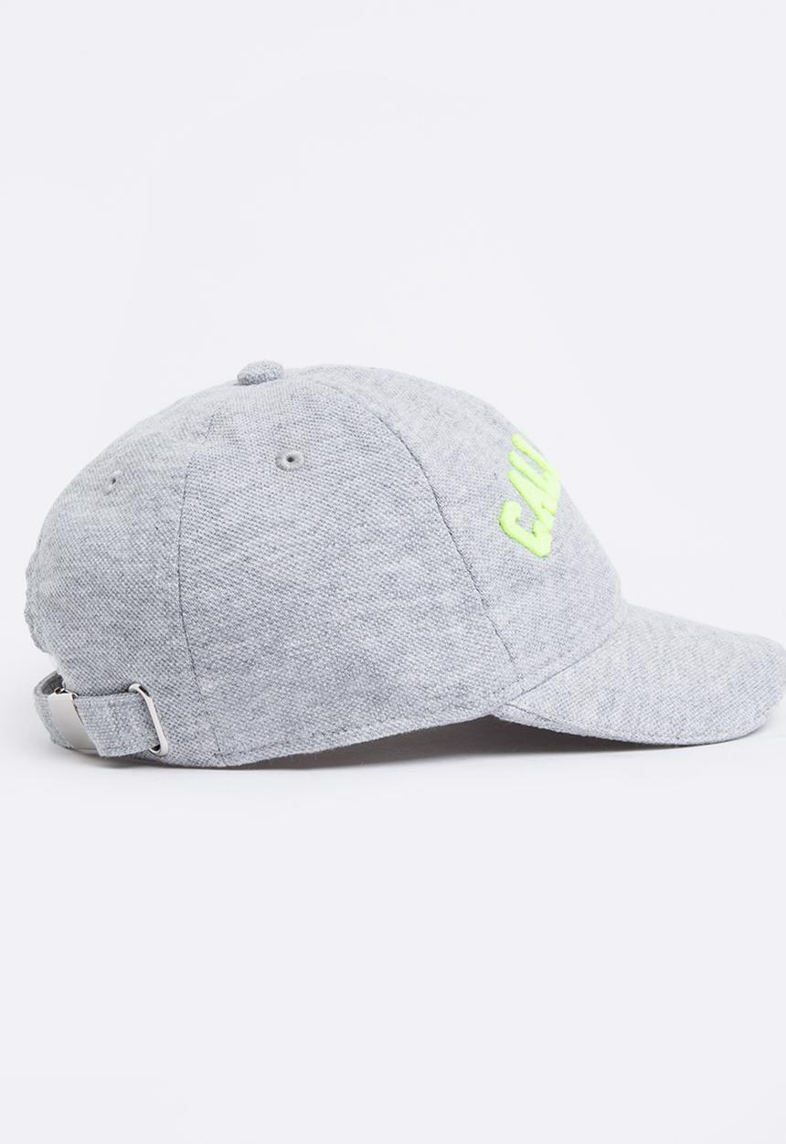 MINOTI - Baseball Pique Cap with Applique Slogan Grey